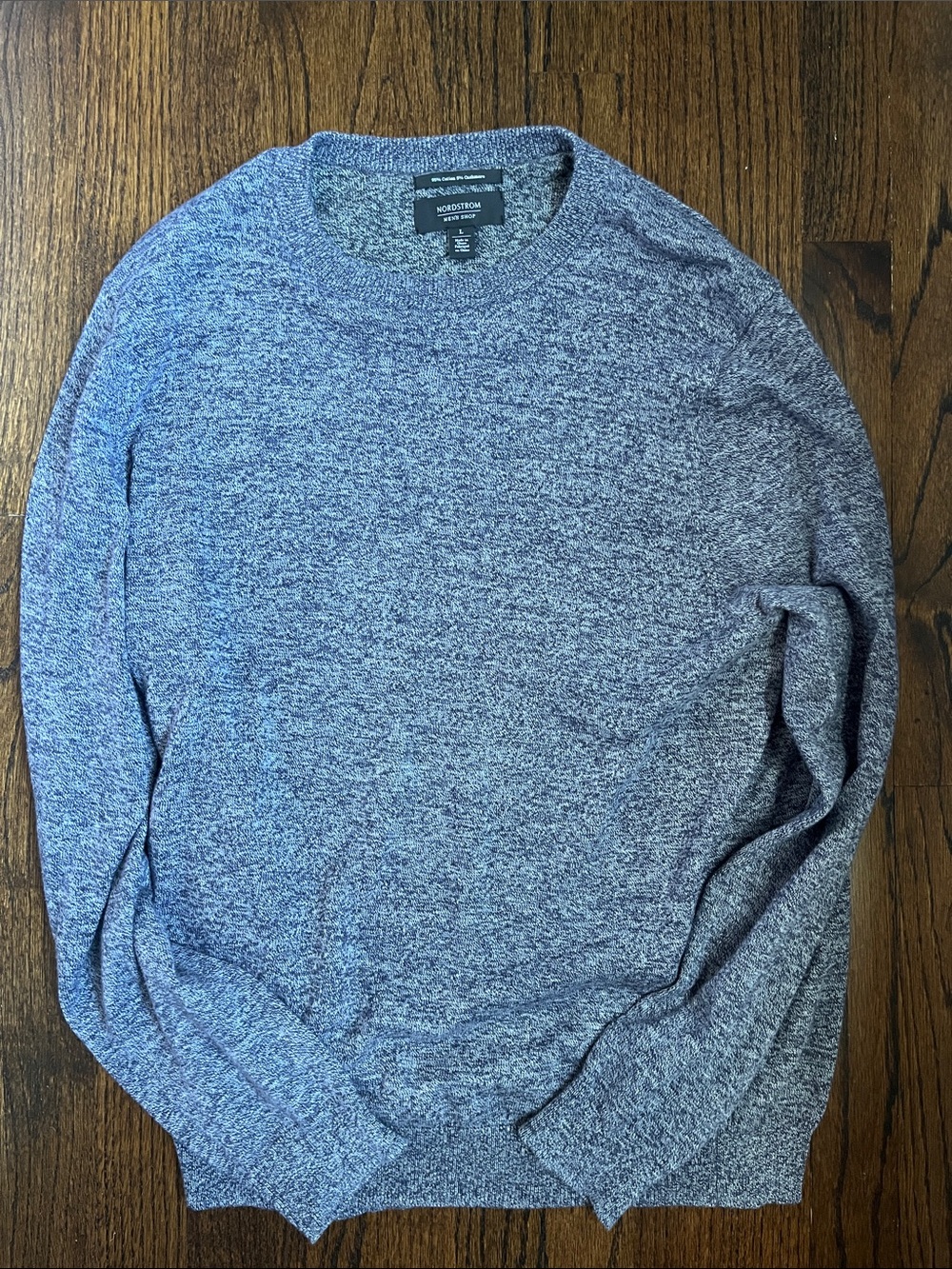 Cotton and cashmere navy Nordstrom sweater - large